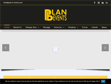 Tablet Screenshot of plan-b-events.com